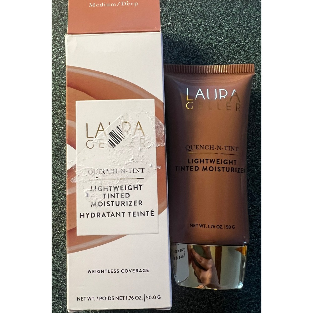 Laura Geller QuenchNTint Lightweight Tinted Moisturizer‎ Medium/Deep 1.76oz(NEW)